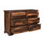 Commode double en bois massif à 6 tiroirs 60 po Chaliyah