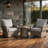 19" x 19" Outdoor/Indoor Dining Chair Cushion Seat and Back (Set of 1) - Water Resistant Design-128973019