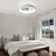 20'' Modern Dimmable LED Ceiling Fan with Light and Remote Control White