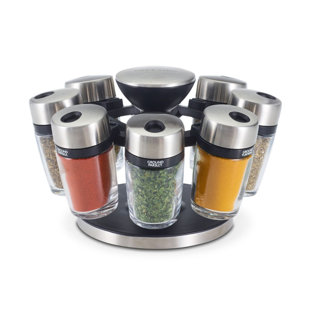 Freestanding Spice Jar & Rack Set