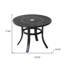 Table bistro noire 24 po avec trou pour parasol