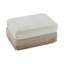 Repose-pieds en velours beige-1035044131