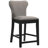 Upholstered Counter Stool with Solid Wood Frame-1869918942
