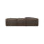 Canapé d'angle modulaire Form Classic L en cuir brun ardoise