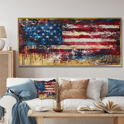 Krystalee, drapeau des États-Unis, patriotisme, aquarelle