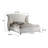 Bruntons Tufted Upholstered Wingback Bed in White-1721351478