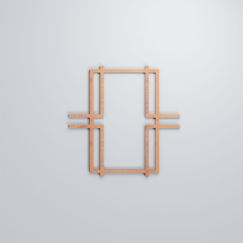 Panneaux muraux en bois Granby, Cerise, H 11 3/8 po x l 11 3/8 po x P 1/4 po