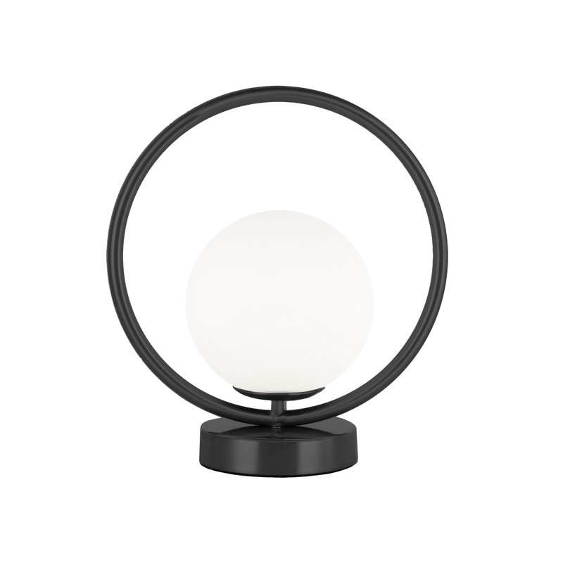 Logue Metal Globe Lamp, Matte Black