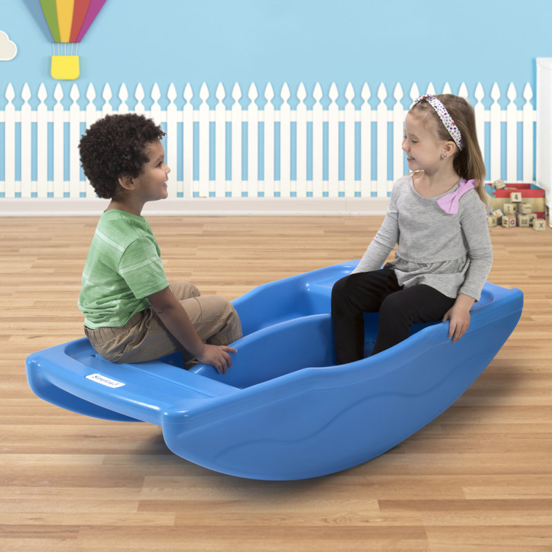 Simplay3 Blue Two-Sided Rocking and Climbing Bridge