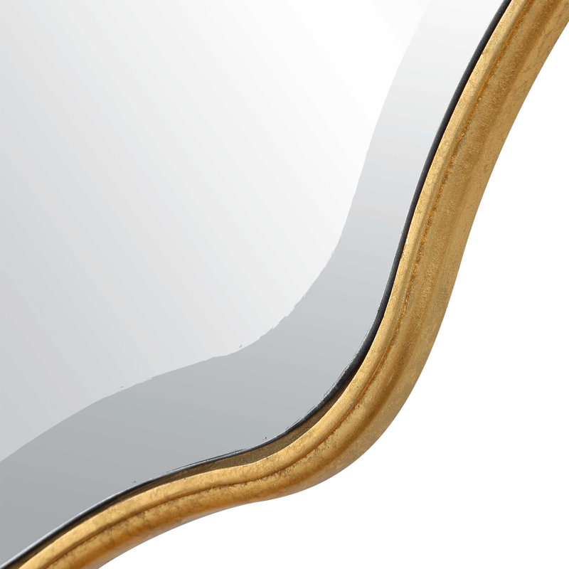 Miroir Katerina, 32" H X 22" W, Doré, Irrégulier