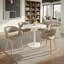 Chaises revêtues de similicuir Clarissa avec pieds en bois courbé-666437269-653027045