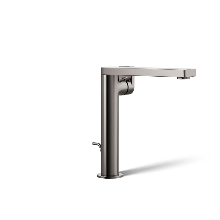 Composed Single Hole Bathroom Faucet with Drain Assembly