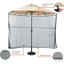 Parasol de marché avec manivelle 6,40 po Stoja