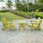 Shoreline Fully Assembled All-Weather Outdoor Folding Modern Adirondack Chair and Table Set-488664278