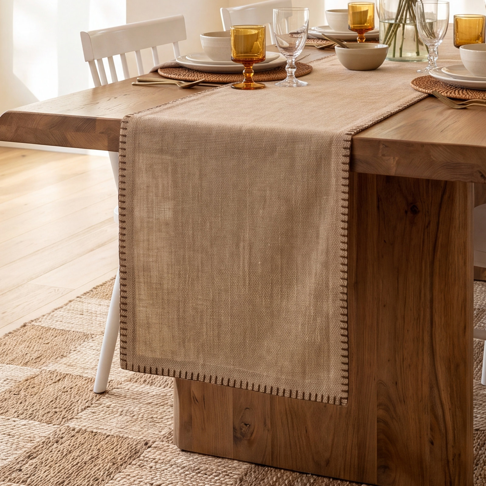 Ivara Table Runner, Natural
