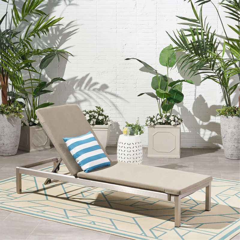 Coussin de remplacement pour chaise longue d'extérieur