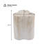 Table d'appoint d'extérieur / d'intérieur Organic Look Travertine MGO, hauteur 18,11 po résistante aux intempéries pour patio, salon et chambre à coucher