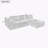 110" Modular Sectional Couch With Reversible Chaises-1994993953