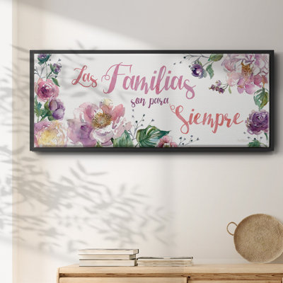 «Familyias Siempre», toile encadrée