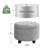 Upholstered Storage Ottoman Bench Button Tufted Round Ottoman Footrest Stool for Living Room Bedroom-2096429841