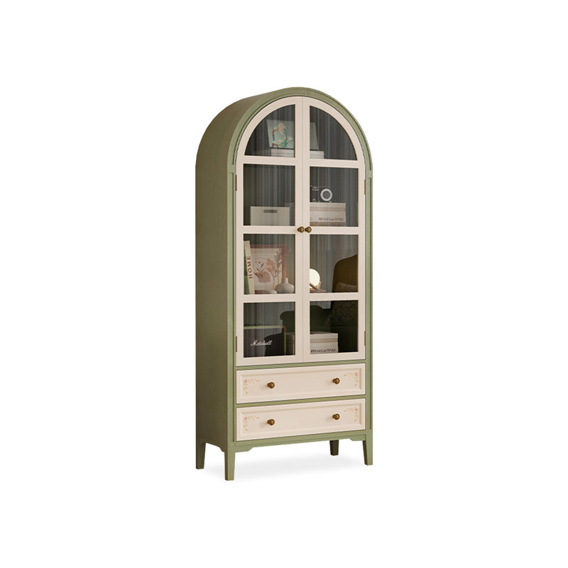 Vaisselier moderne en bois massif blanc