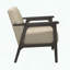 Chaise d'appoint profilée avec cadre gris antique-1281395765