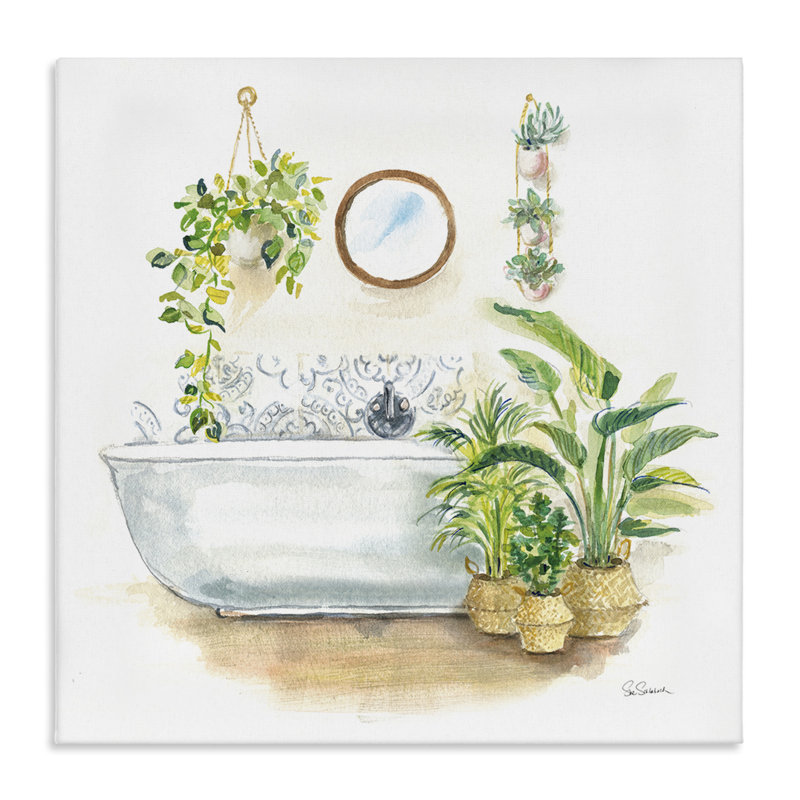 «Serene Bathroom Interior» par Sue Schlabach, H 30 po x l 30 po
