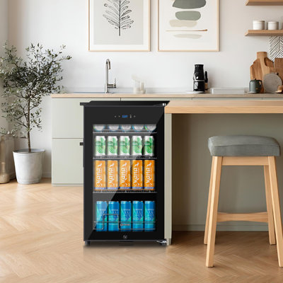 COLOZO 96 Cans (12 oz.) 2.3 Cubic Feet Freestanding Beverage Refrigerator and with Glass Door | Fridge.com