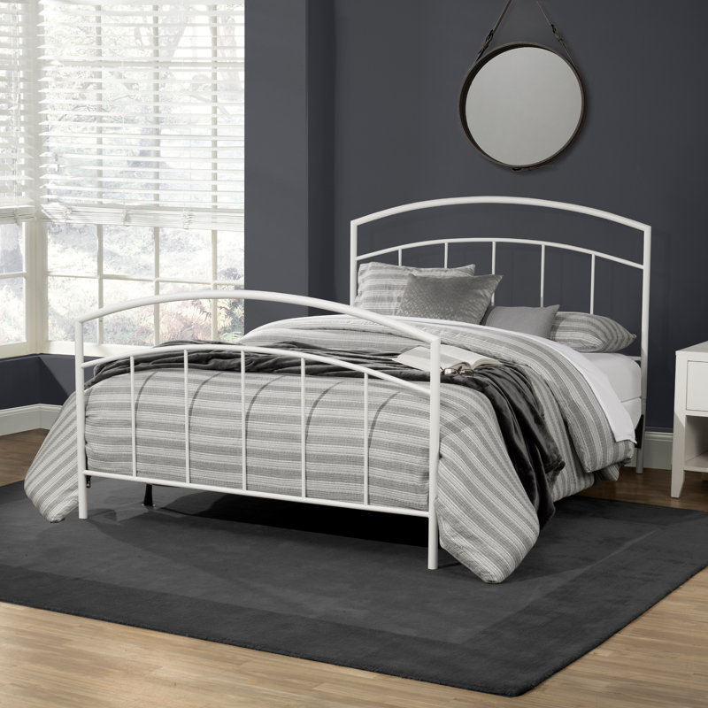 Amielle Metal Spindle Bed, Twin, Textured Black