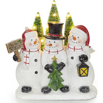 Aleksandra 16H And 22.5H Tall Snowman Figure Set Of 2, Christmas Decor