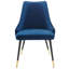 Chaise parsons capitonnée en velours-148914985