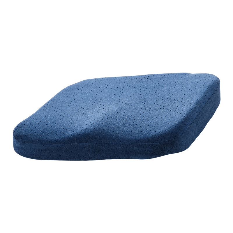 Memory Foam Non-slip Seat Cushion, Navy Blue