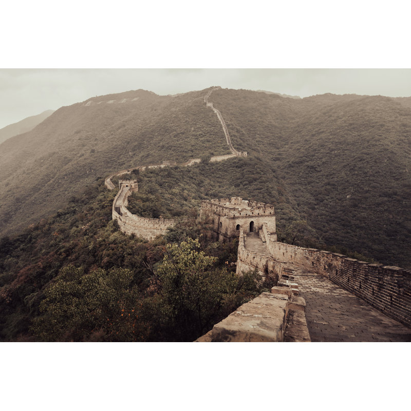Grande muraille de Chine, art mural, H 29 po x l 40 po, Blanc