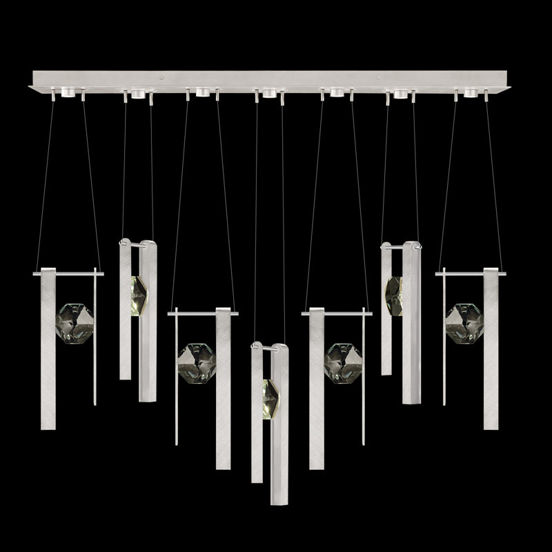 Aria 7 - Light LED Pendant, Brushed Silver