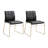 Petrisevac 19 " H Faux Leather Upholstered Metal Side Chair-25232092