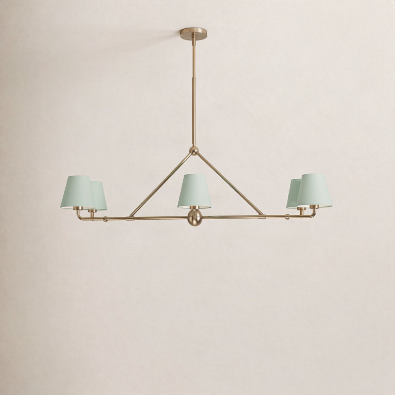 Kinston 6-Light Chandelier, Green