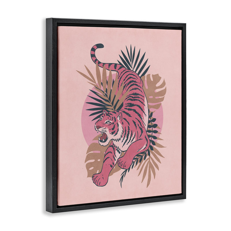 Art mural sur toile Floater par Taly, H 31 po x l 25 po, Cadre flottant noir de jais