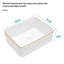 Lavabo vasque rectangulaire moderne en céramique 16 x 12 pouces blanc - teinté-1578479461-1578479460
