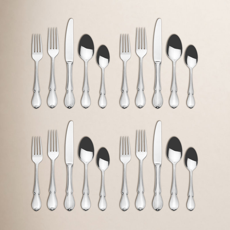 Mikasa Marseille 20-Pc Flatware Set, Stainless Steel, Service For 4