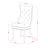 3 Piece Kitchen Set Consists of a Rectangle Dining Table with Removable leaf and 2 Upholstered Chairs, Mahogany-738265509