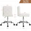 Chaise de bureau ergonomique blanche sans accoudoirs