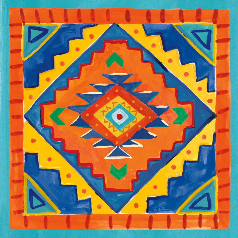 Mucho Caliente VIII by Farida Zaman - Wrapped Canvas Painting, 122cm H x 122cm W x 3.8cm D
