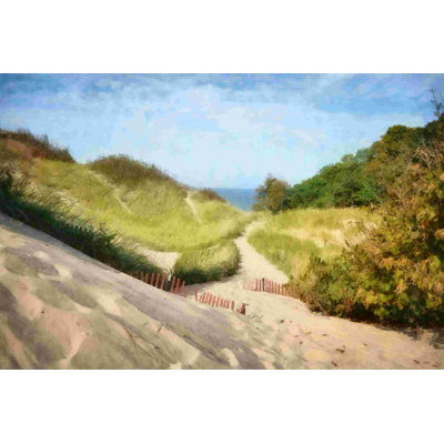 Lake Michigan Coastal Dune Path - peinture sur toile tendue