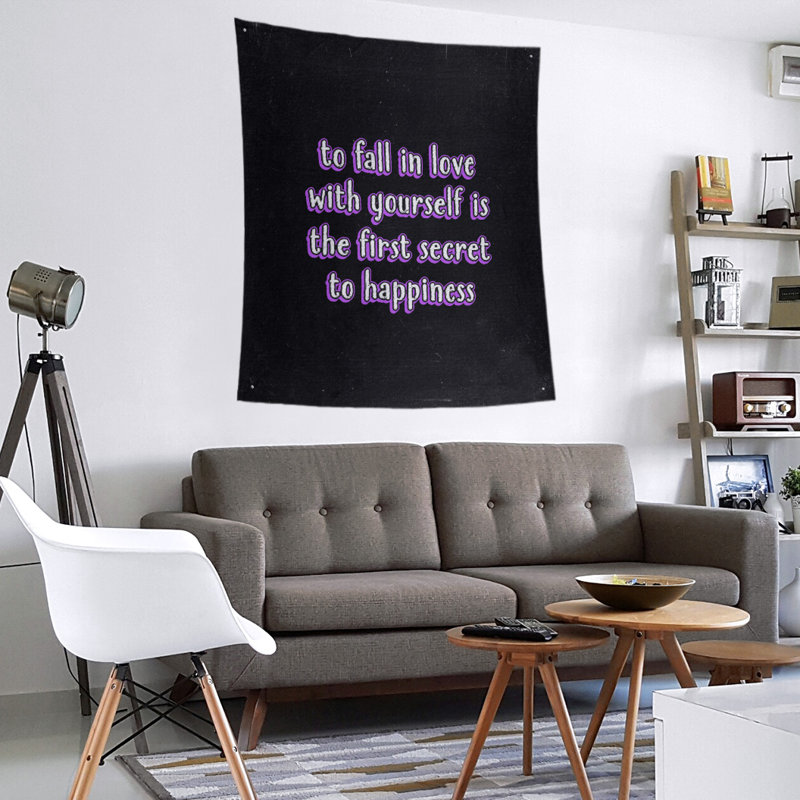 Tapisserie tableau noir en polyester, H 27,5 po x l 37,5 po, Mauve