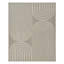 Tapis intérieur/extérieur géométrique gris/blanc résistant aux UV-630778520-630778524