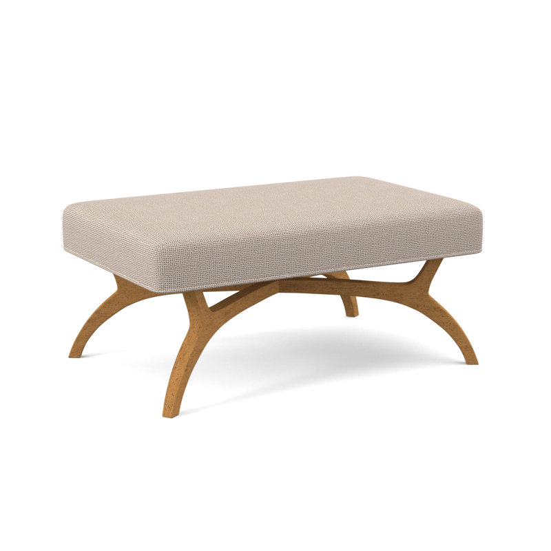 Ansel Upholstered Bench, Amber, Stepping Stones Ivory