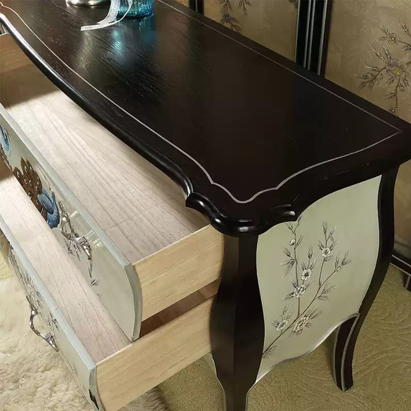 Console rétro avec tiroirs Vintage
