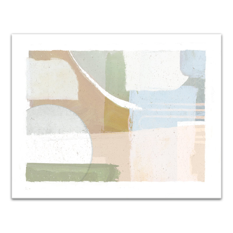 Pastel Modern Abstract Canvas Print, 11" H x 14" W