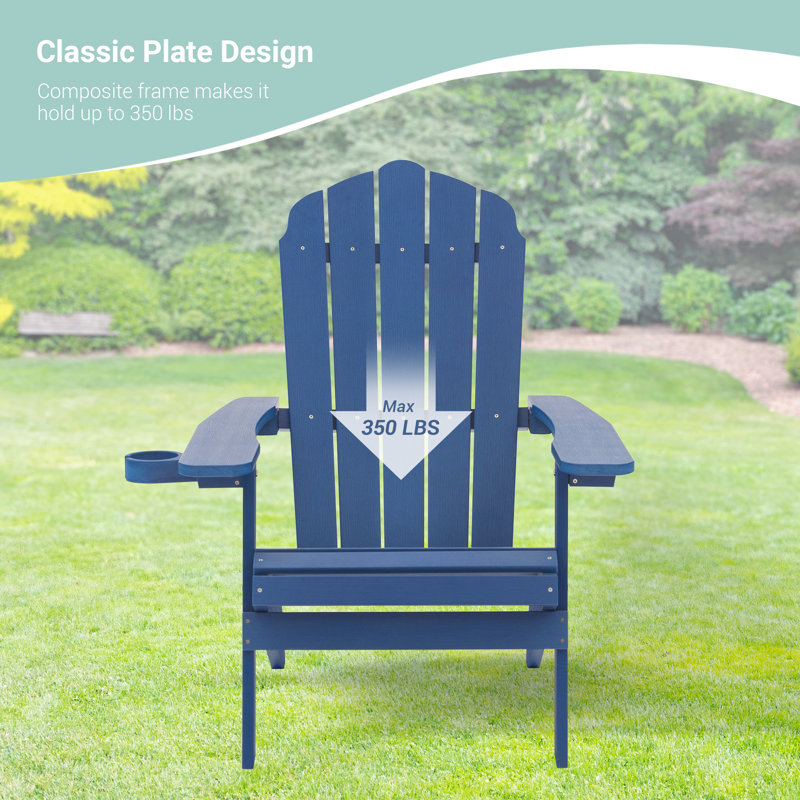 Adirondack pliable et résistant aux intempéries, Bleu marine