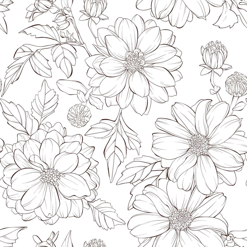 Peel & Stick Vinyl Floral, 126" L x 24" W